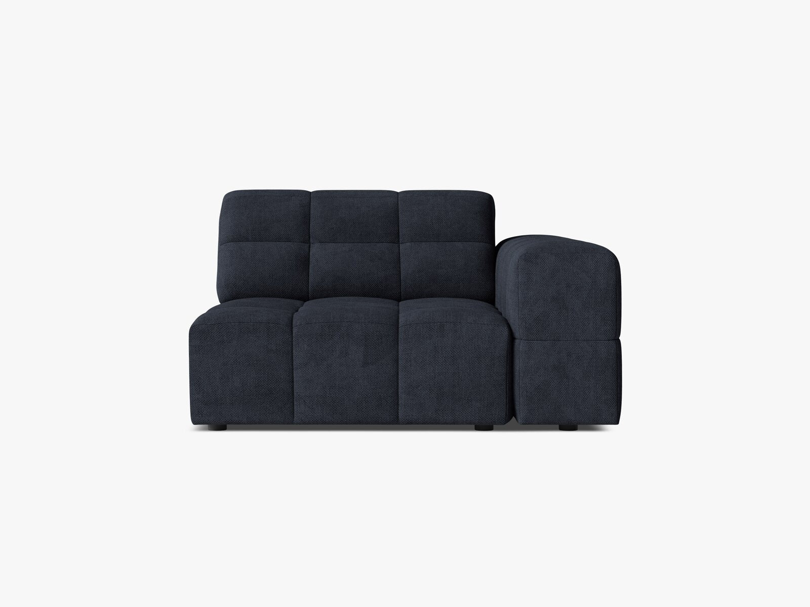 Micadoni Jennifer Sofamodul Rechts Chenille Eden Marineblau