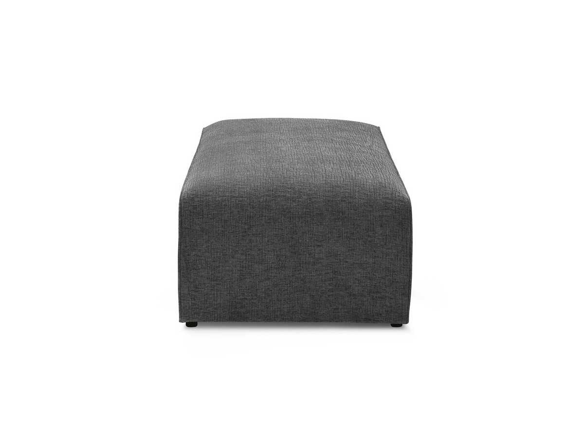 Bobochic Megeve Pouf Strukturstoff Dunkelgrau