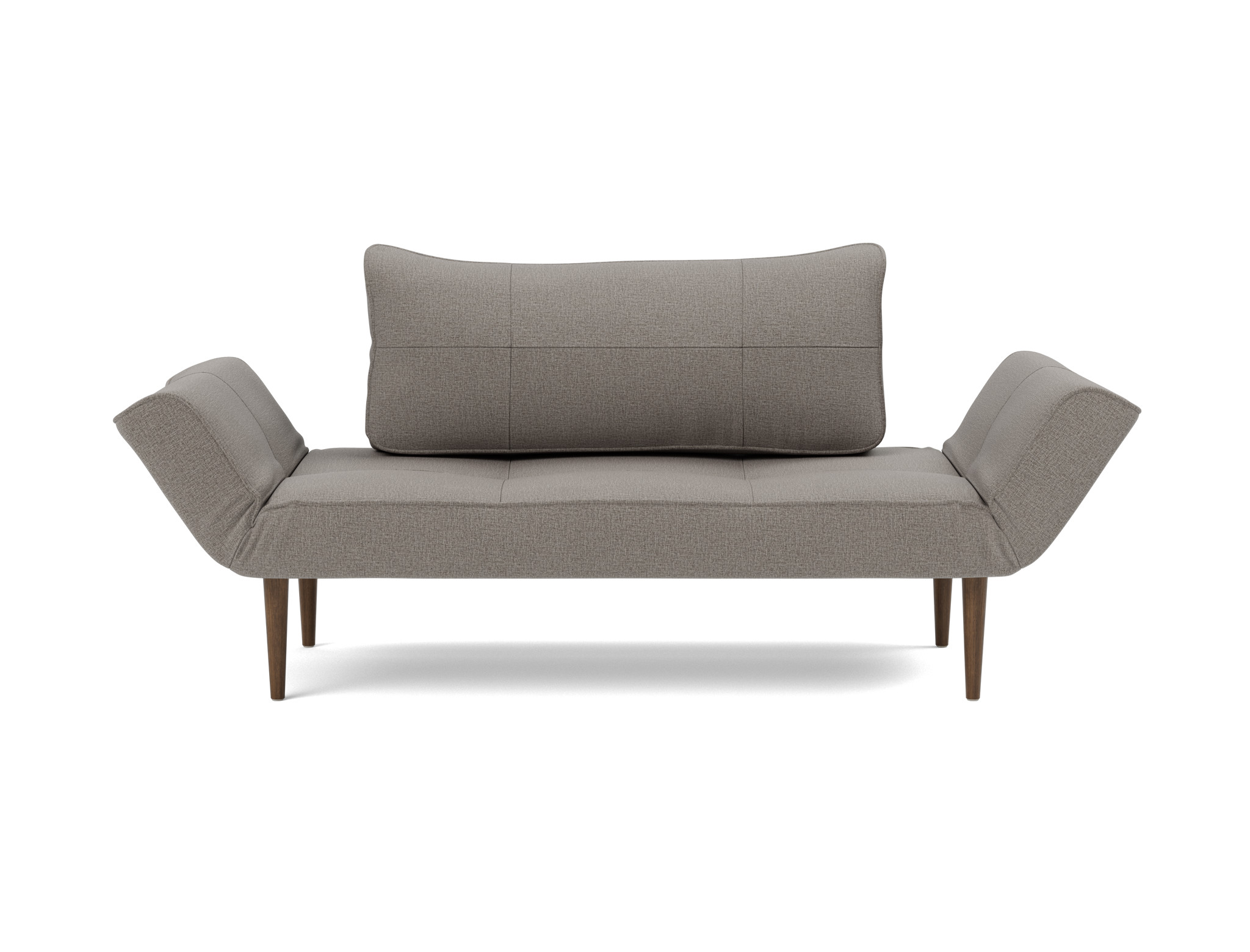 Tagesbett Zeal Flachgewebe Mixed Dance 521-Grey Beine Styletto Eiche dunkel
