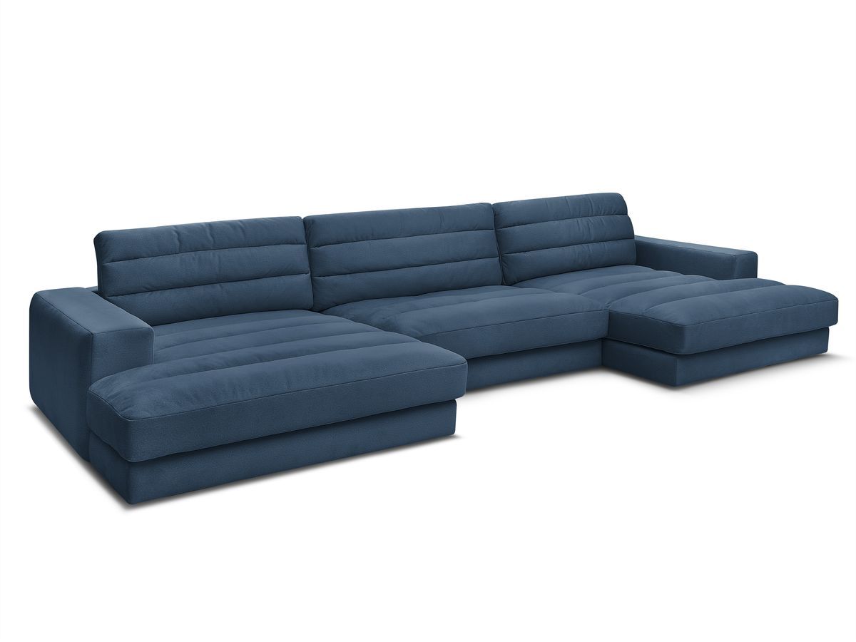 Bobochic Sierra Wohnlandschaft Samt Dunkelblau
