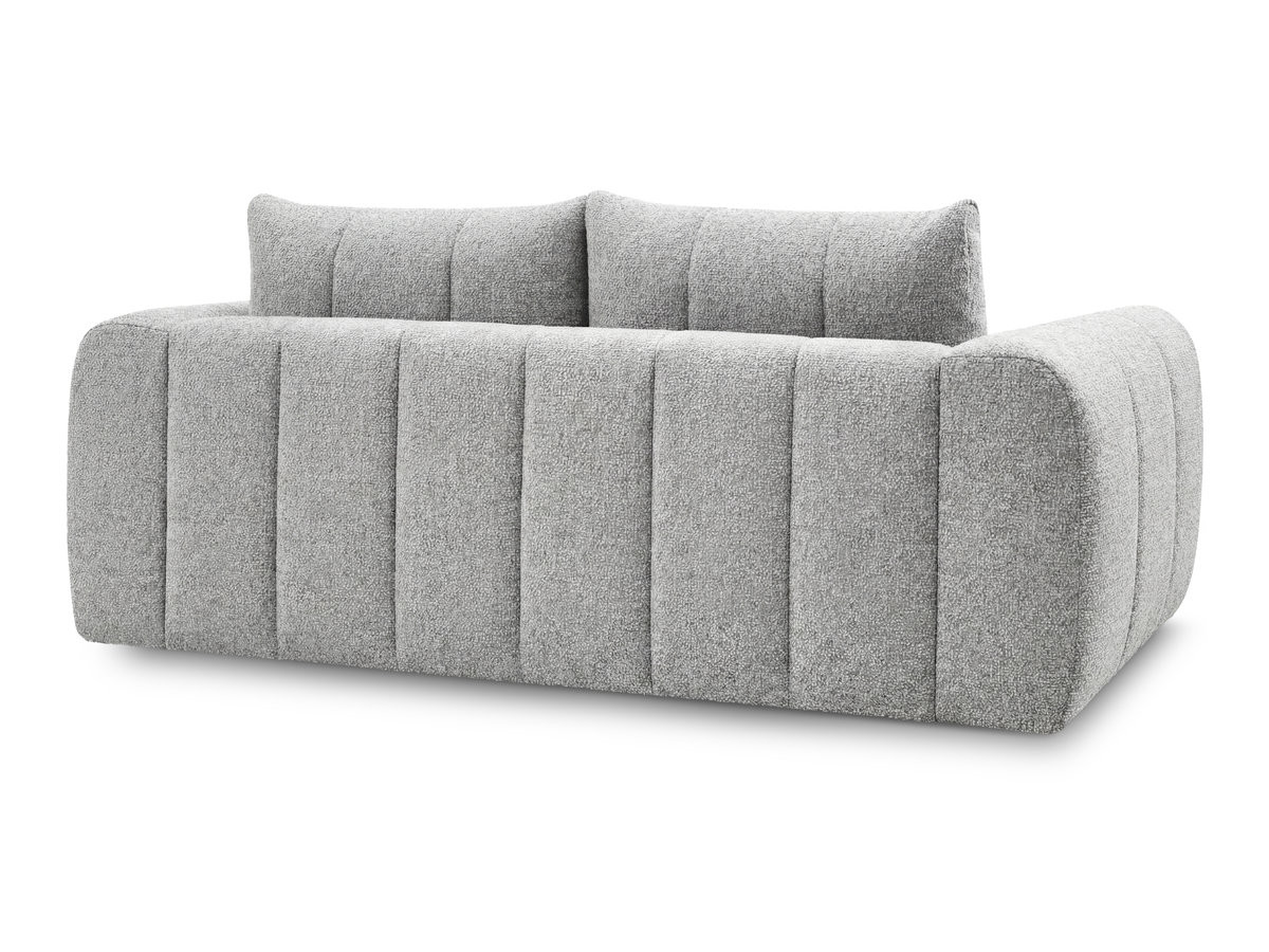 Bobochic Nesty Sofa 3-Sitzer Melange-Stoff Hellgrau