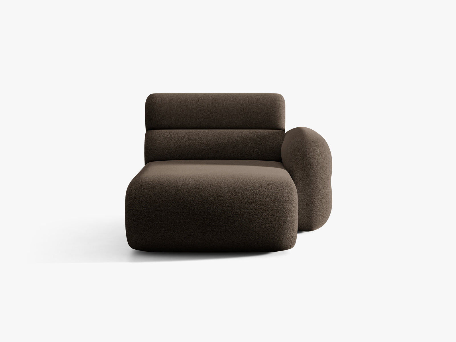 Micadoni Neo Chaiselongue Rechts Boucle Baloo Braun