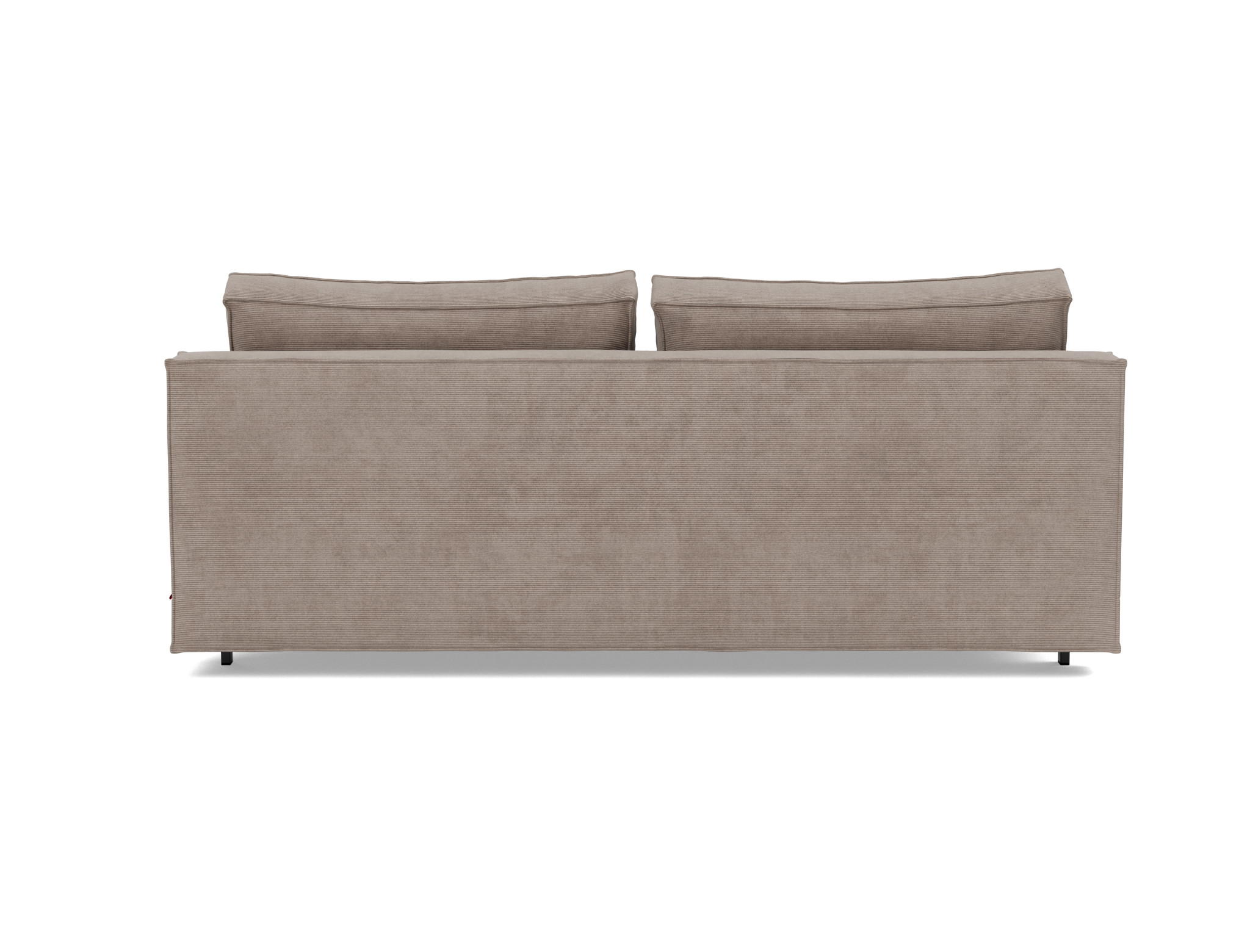 Schlafsofa Sly Kord Cordufine 318-Beige Beine Schwarzes Metall