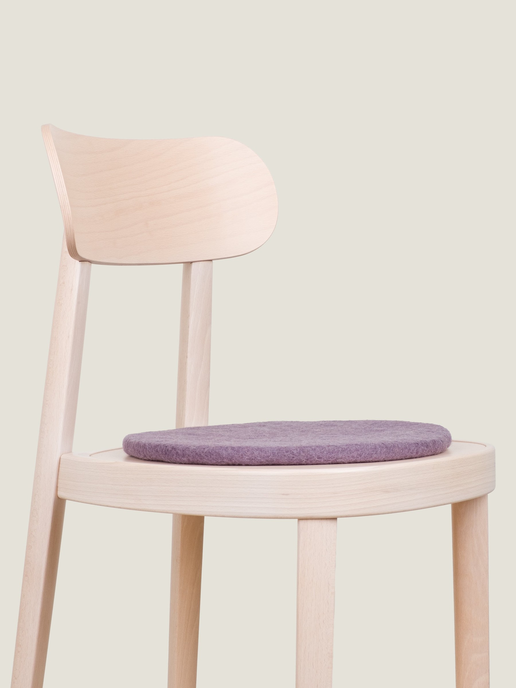 myfelt Frida Filz-Sitzauflage Violett Ø 36 cm