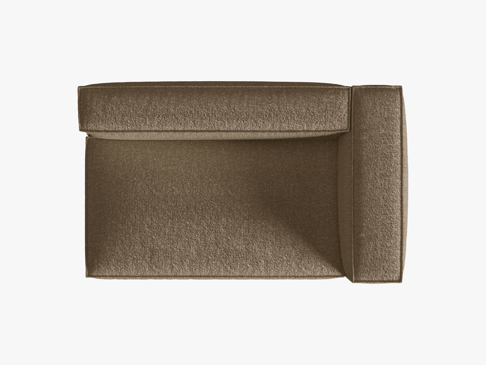 Micadoni Modul Nuria Groß 3-Sitzer Rechts Boucle Cappuccino