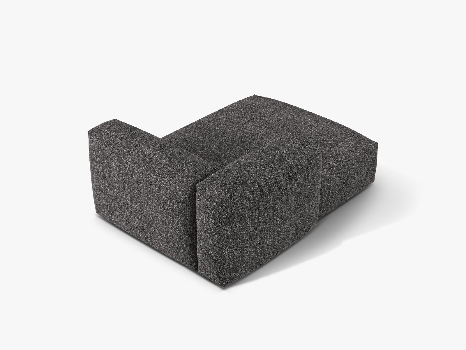 Micadoni Recamiere Martina 1-Sitzer Links Boucle Monet Anthrazit