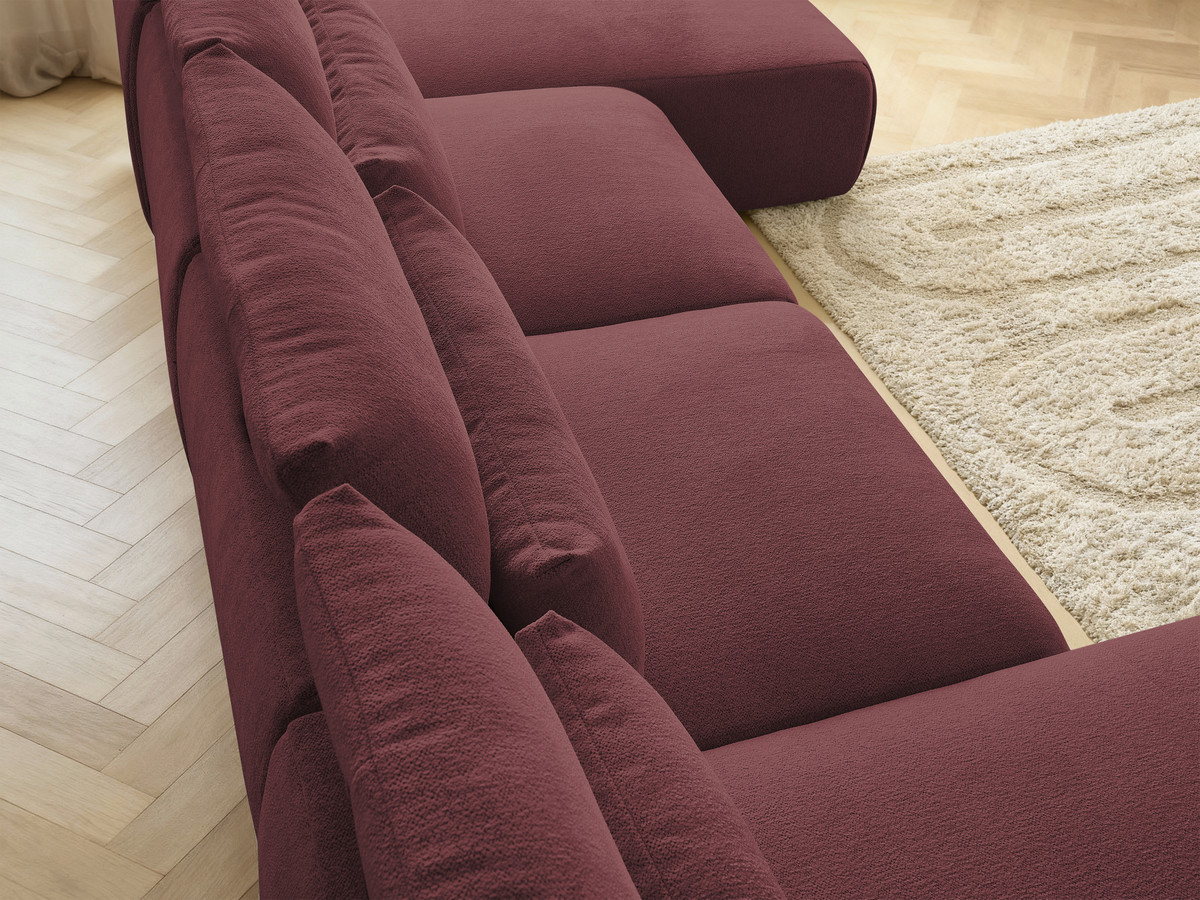 Bobochic Jana Wohnlandschaft Melange-Stoff Rot