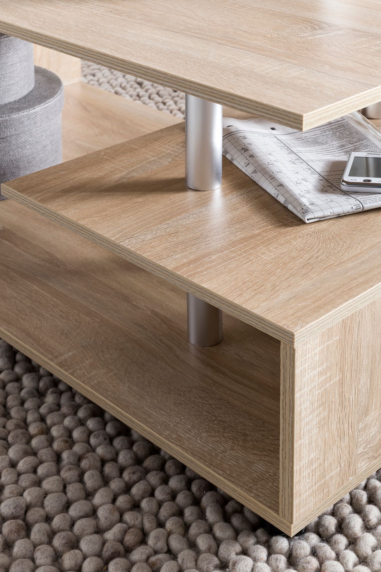 Couchtisch Hjortshoj Sonoma 105 × 60 × 48,5 cm