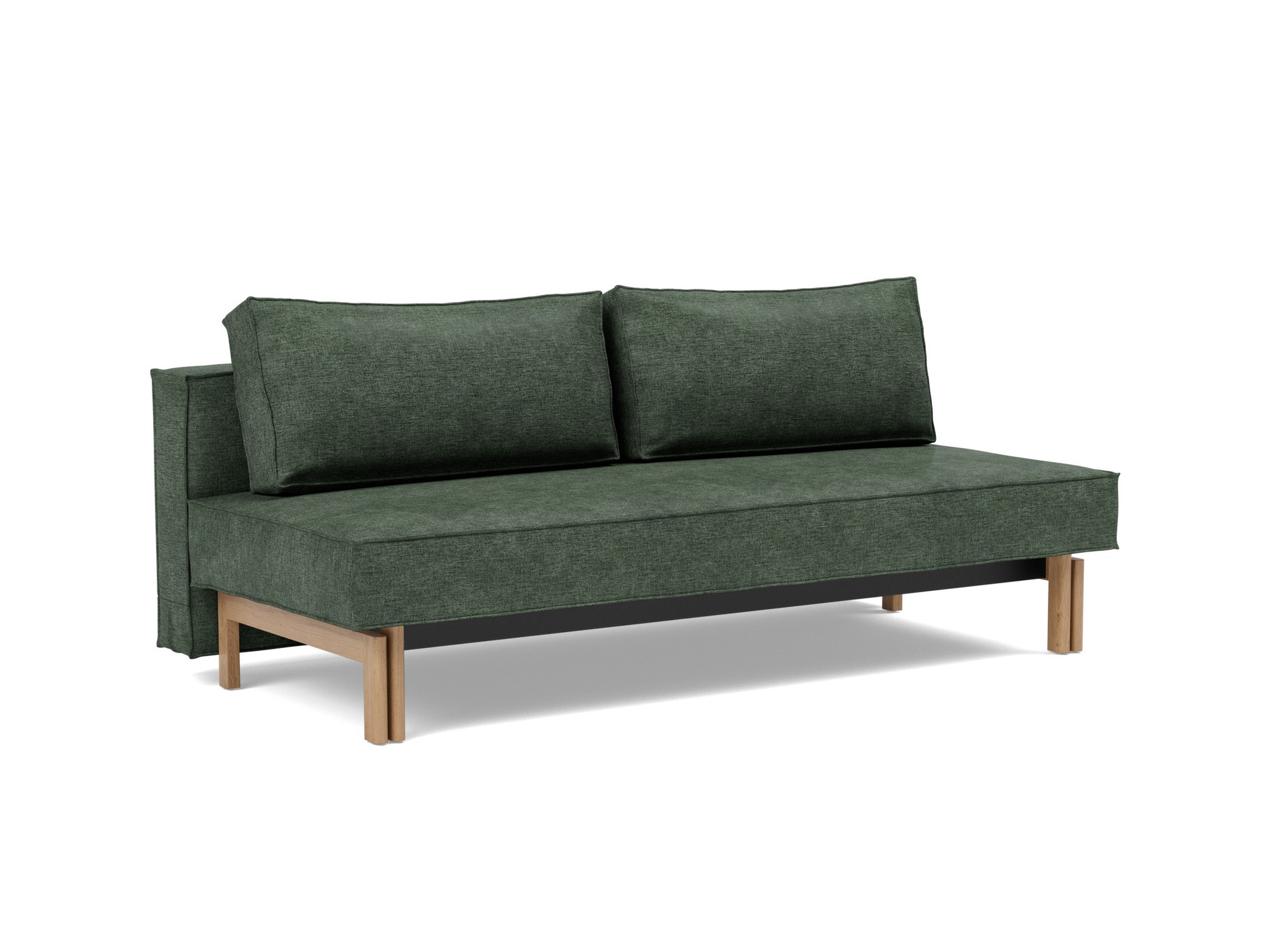 Schlafsofa Sly Flachgewebe Avella 281-Pine-Green Beine Eiche