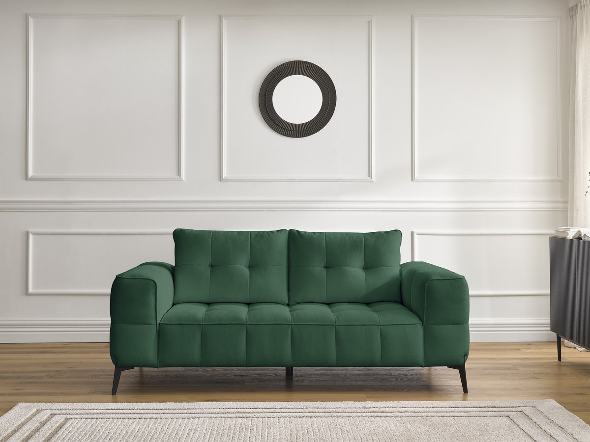 Bobochic Anis Sofa 2-Sitzer Strukturstoff Grün