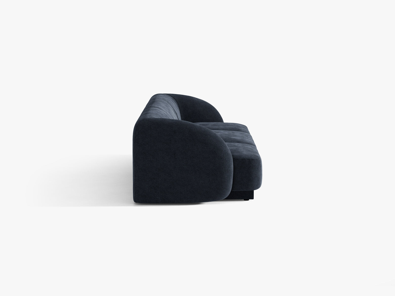Micadoni Sofa Miley 3-Sitzer Chenille Eden Marineblau