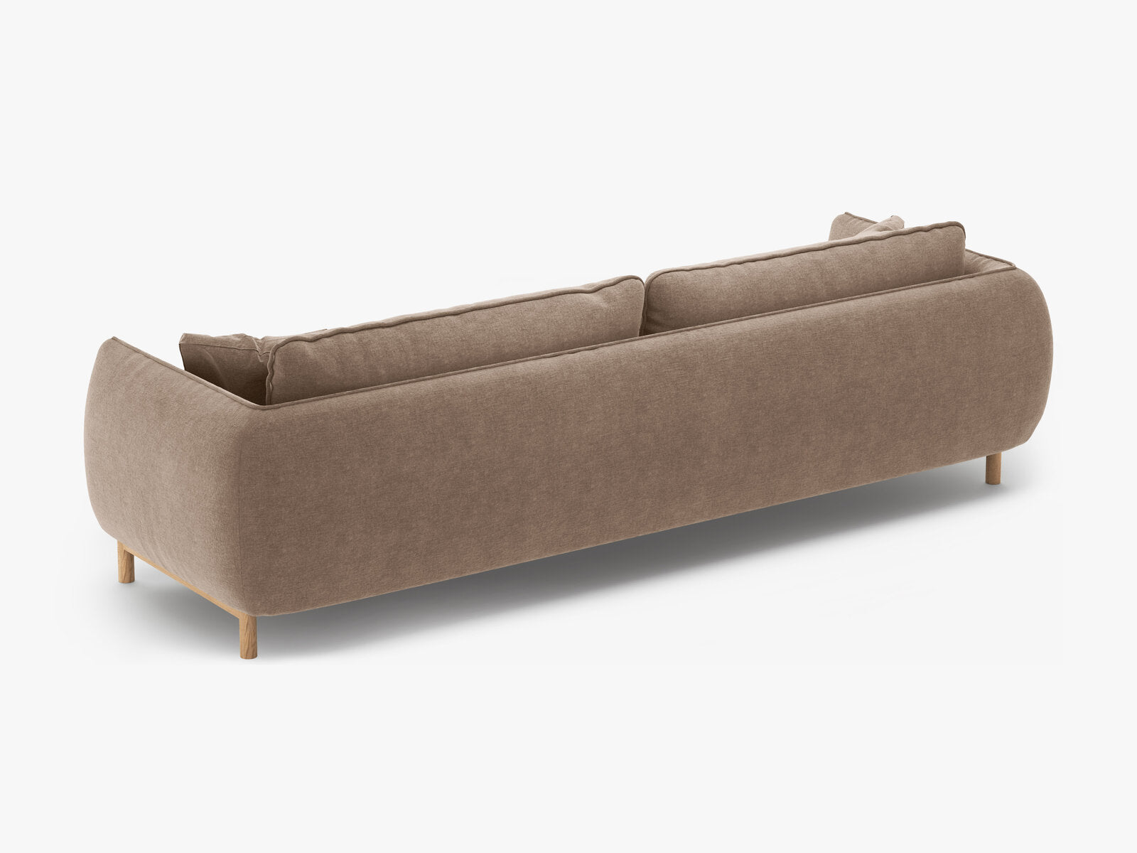 Micadoni Ada Sofa 4-Sitzer Strukturierter Stoff Wind Sand