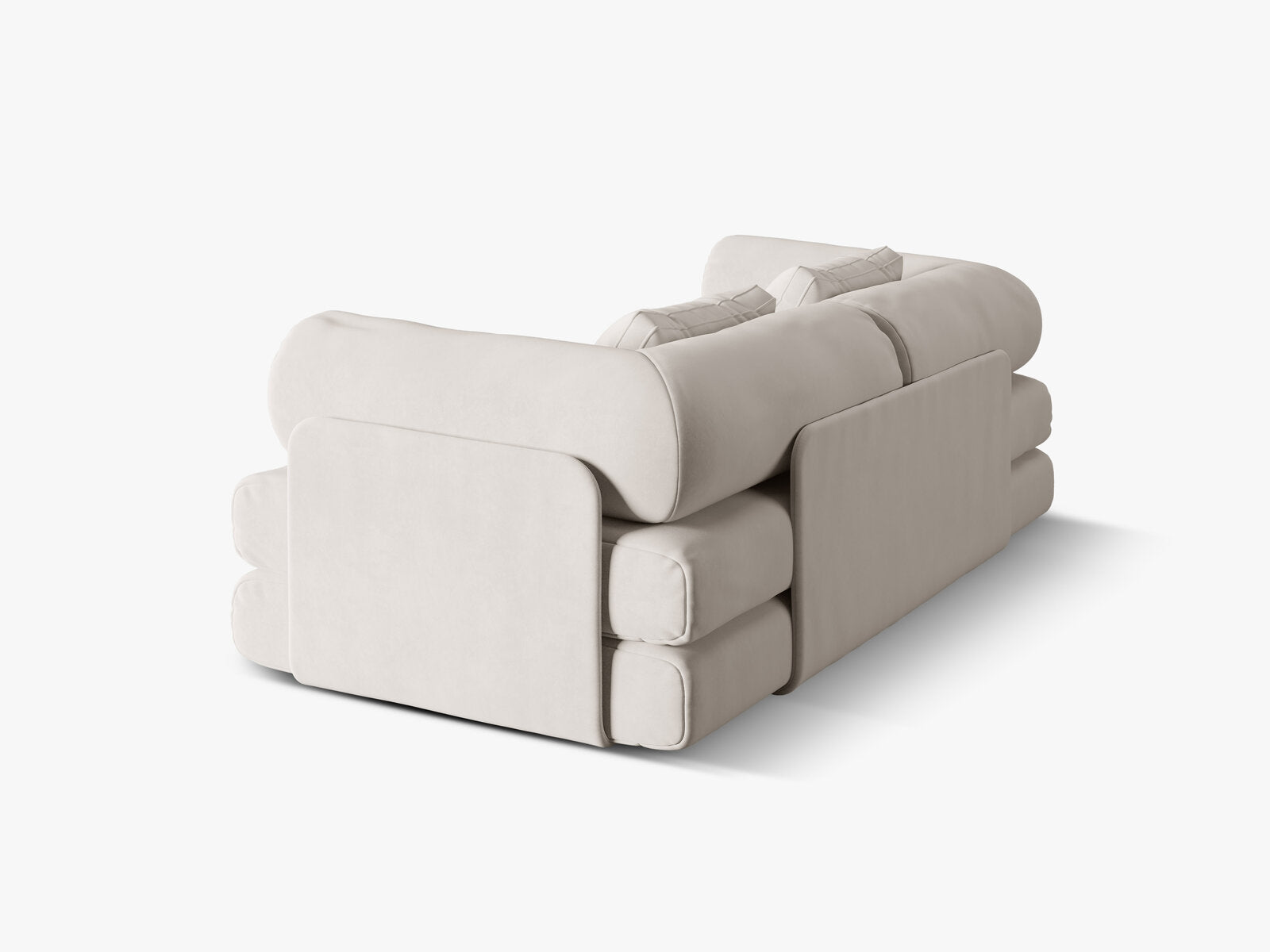 Micadoni Sofa Dreamy 3-Sitzer mit Schlaffunktion Samt Salvador Beige