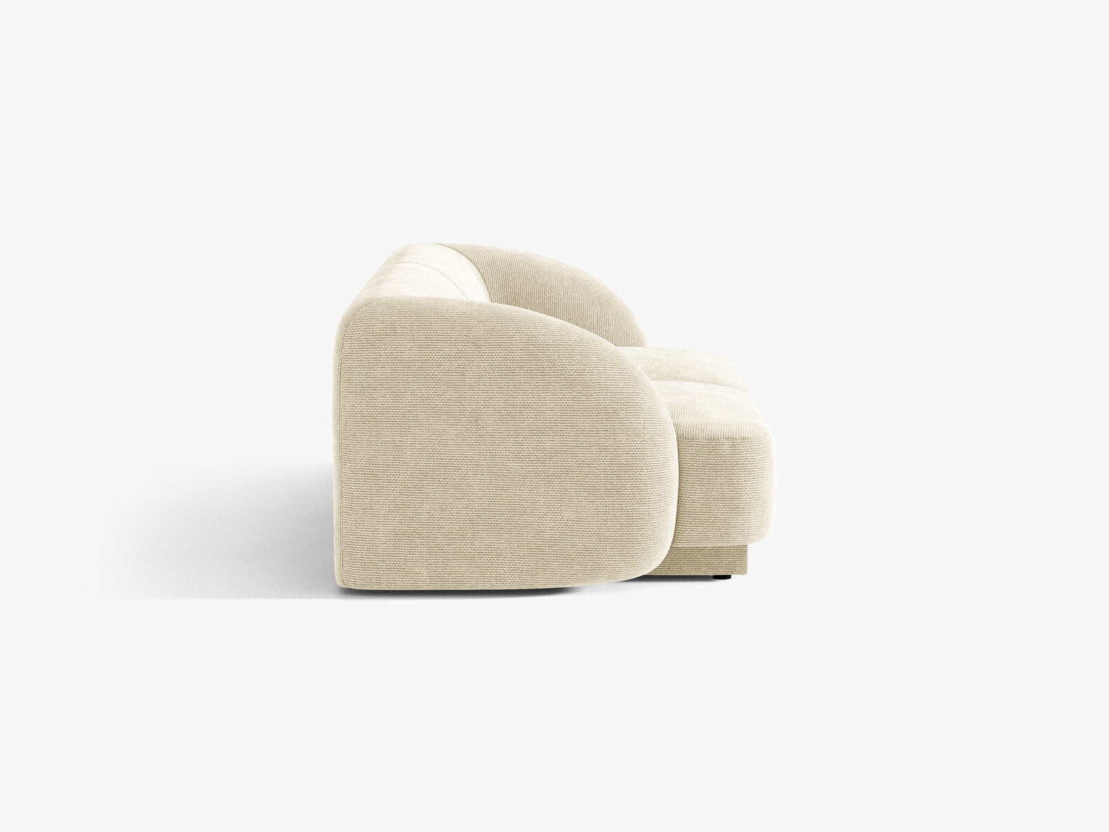 Micadoni Sofa Miley 2-Sitzer Chenille Haga Helles Beige