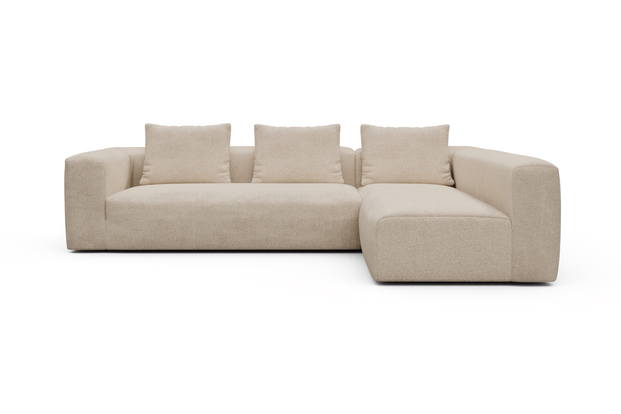 Skandi Home Ecksofa Fred 2x 2,5-Sitzer rechts offen Casone-Natural-Beige moebelfaktor