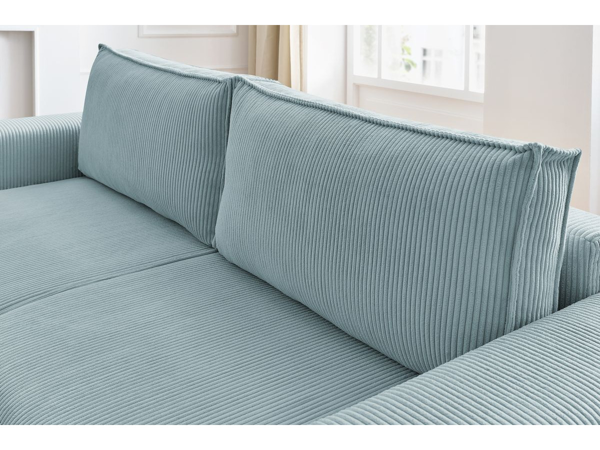 Bobochic Nihad Sofa 3-Sitzer Cordsamt Hellblau