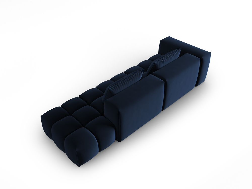 Cosmopolitan Design Sofa Verona 4-Sitzer offen Samt Casino Königsblau Rechts