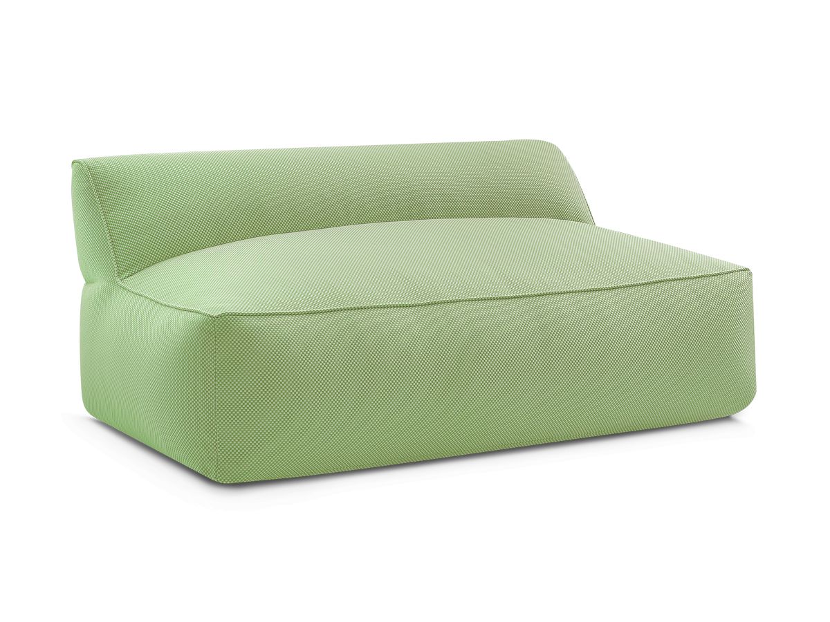 Bobochic Riviera Sofamodul 2-Sitzer Melange-Stoff Grün