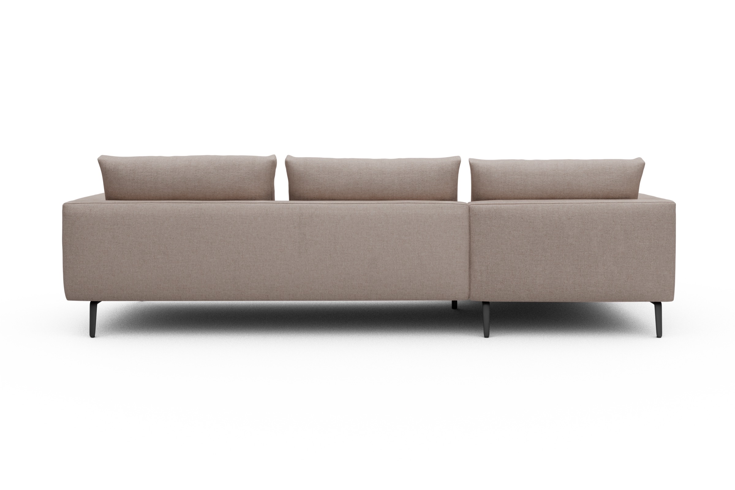 Ecksofa Karl Chaiselongue links mit 2,5-Sitzer Weda-Sand