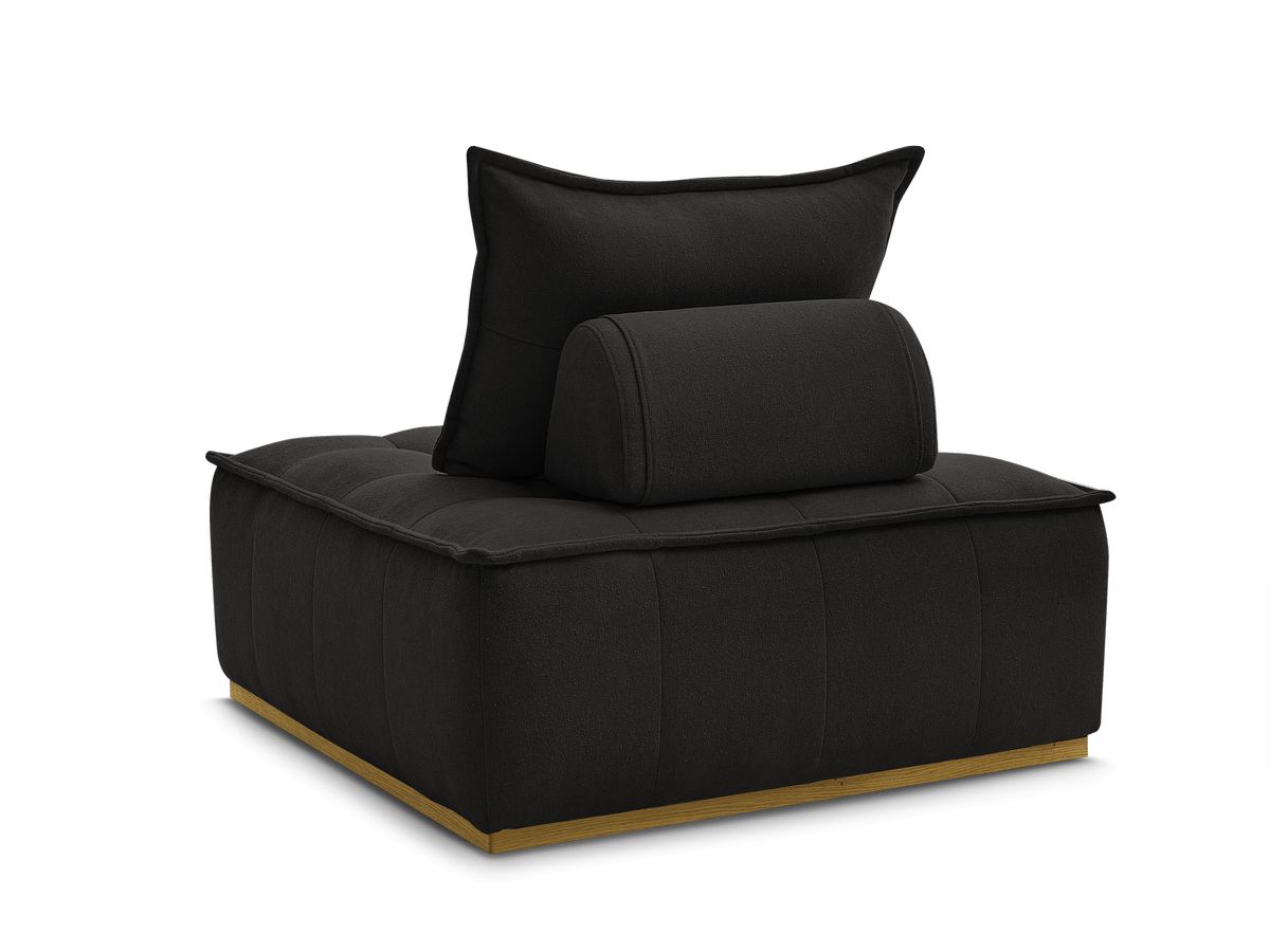 Bobochic Elisa Sofamodul 1-Sitzer Strukturstoff Schwarz