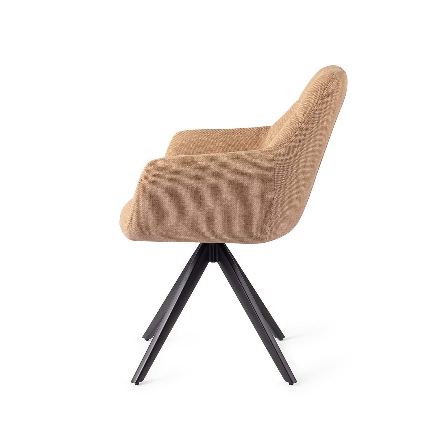 Jesper Home Esszimmerstuhl Noto Toasted-Toffee Turn Schwarz