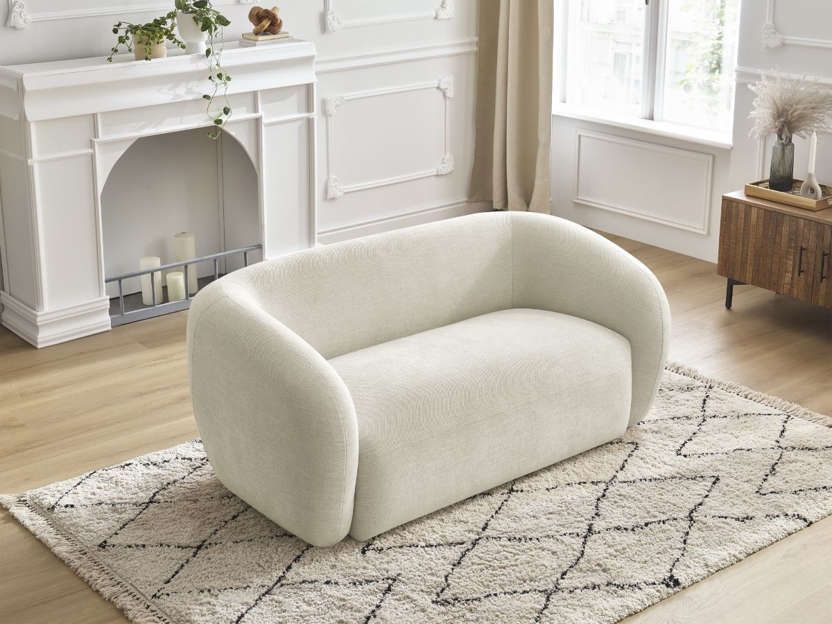 Bobochic Celine Sofa 2-Sitzer Stoff Beige