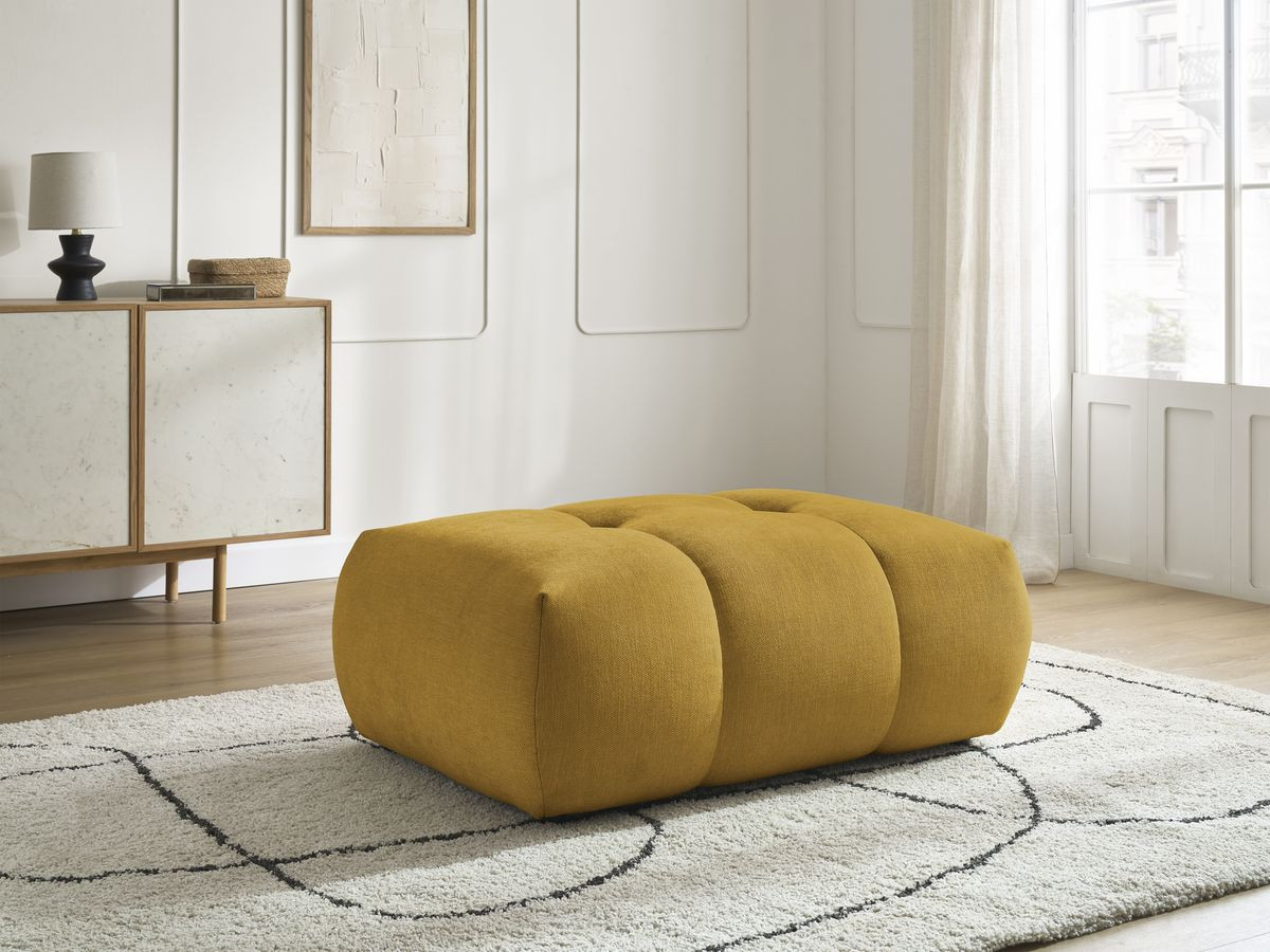 Bobochic Fuji Pouf Stoff Gelb