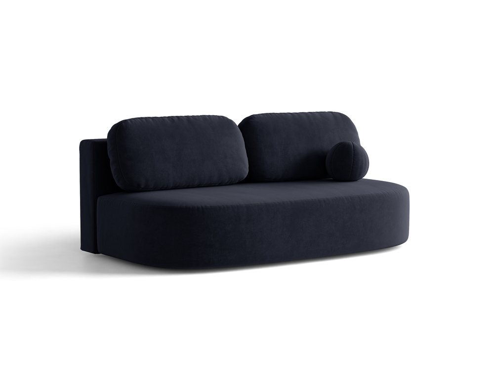 Cosmopolitan Design Schlafsofa Sophia 3-Sitzer mit Bettkasten Samt Salvador Königsblau