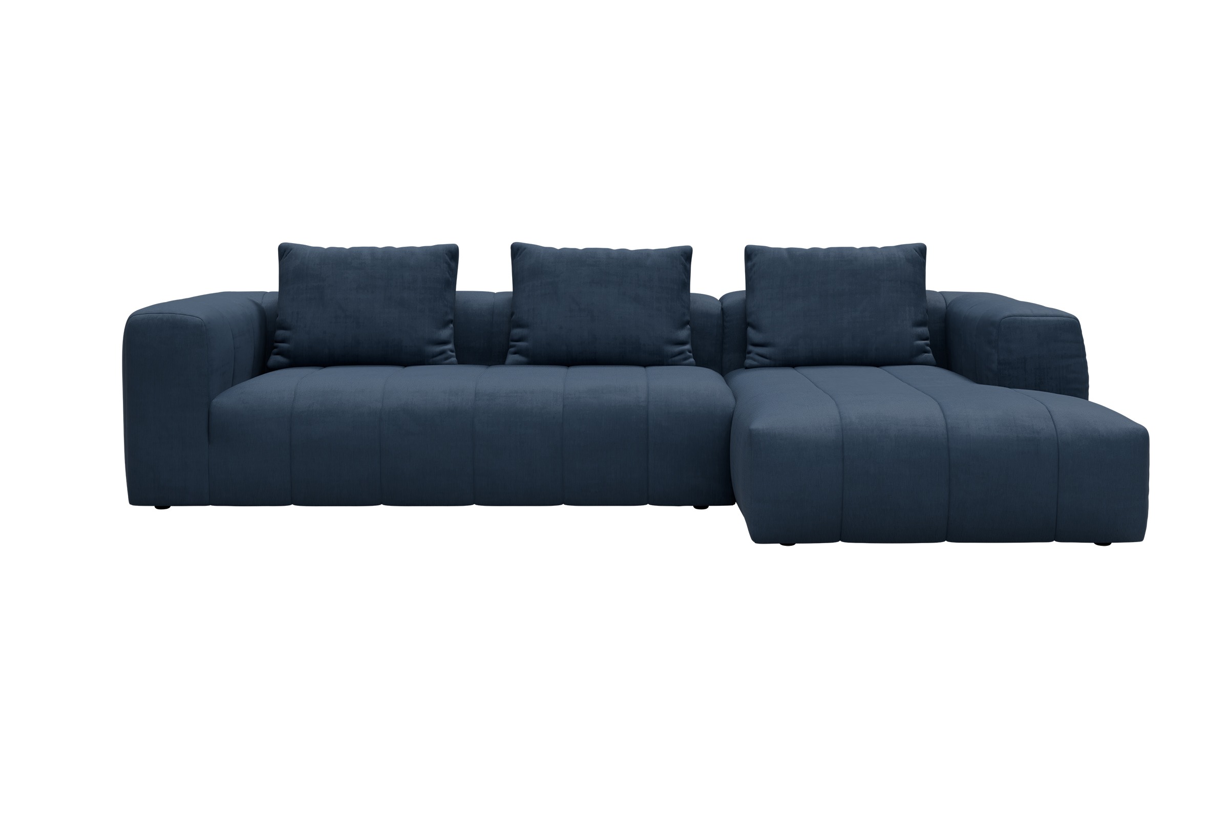 Hugo 2,5-Sitzer Armlehne links mit Chaiselongue Cordufine-Royal-Blue moebelfaktor