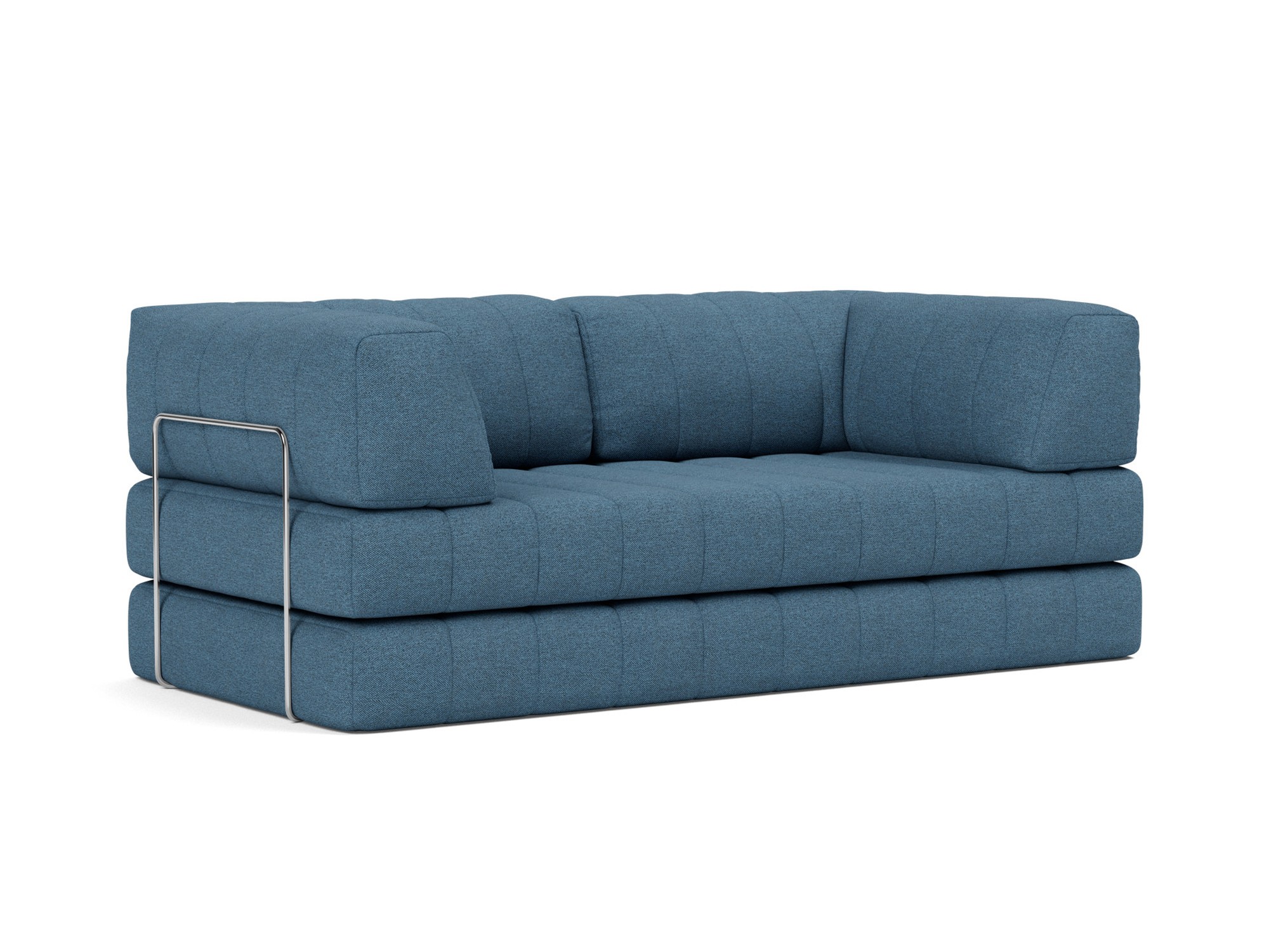 Schlafsofa CozyPad mit Armlehnen Strukturierter Stoff Weda 302-Weda-Blue
