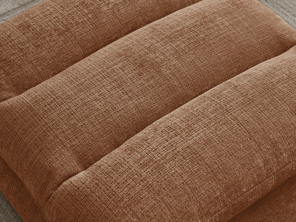 Bobochic Neil Pouf Strukturstoff Orange