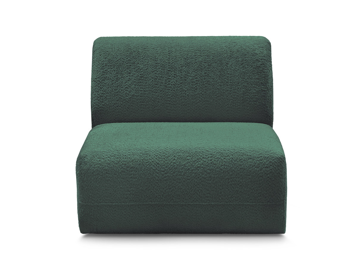 Bobochic Anda Sofamodul 1-Sitzer 84 × 103 cm Chenille Dunkelgrün