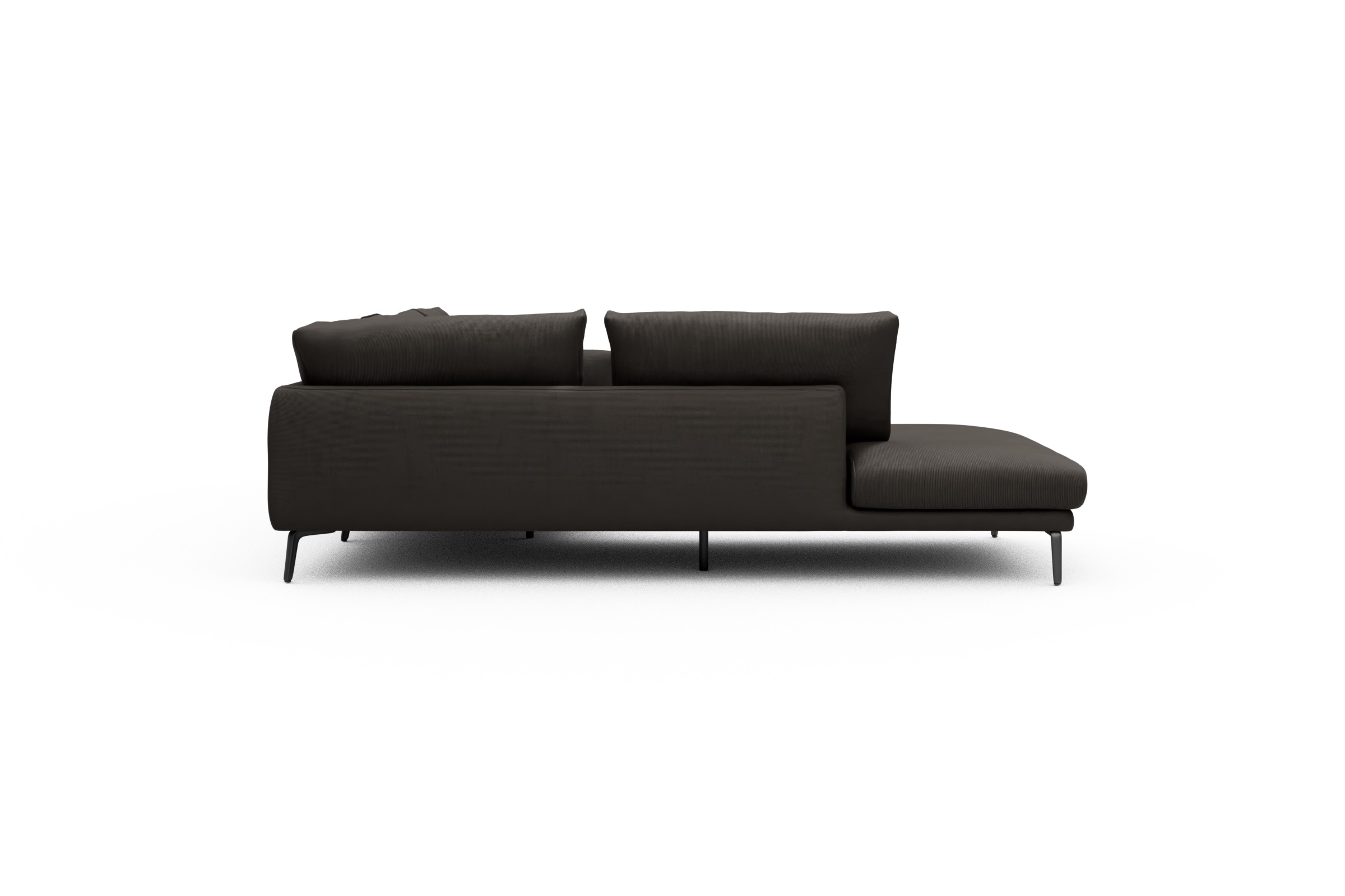 Ecksofa Karl Relax-Ecke links mit 2,5-Sitzer Cordufine-Taupe