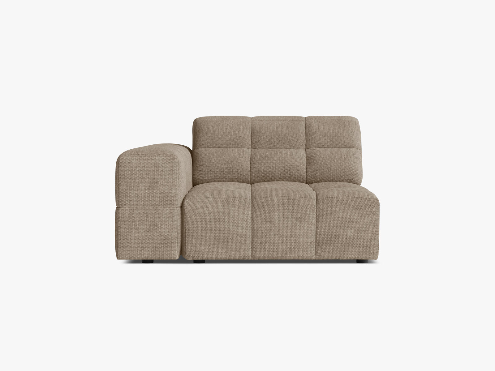 Micadoni Jennifer Sofamodul Links Chenille Eden Dunkelbeige