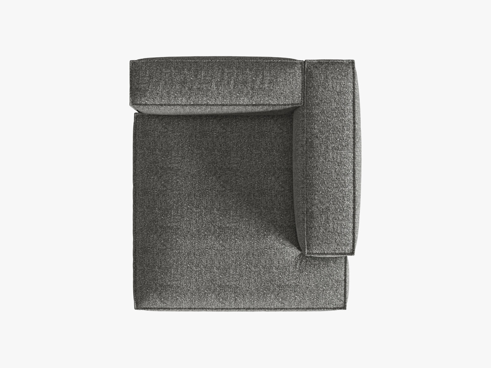 Micadoni Recamiere Nuria 1-Sitzer Rechts Boucle Graphit
