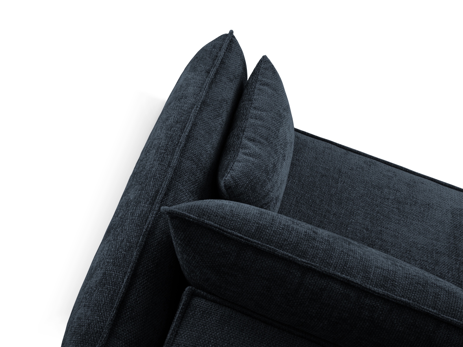 Micadoni Ecksofa Kaelle 4-Sitzer mit Schlaffunktion Links Chenille Königsblau