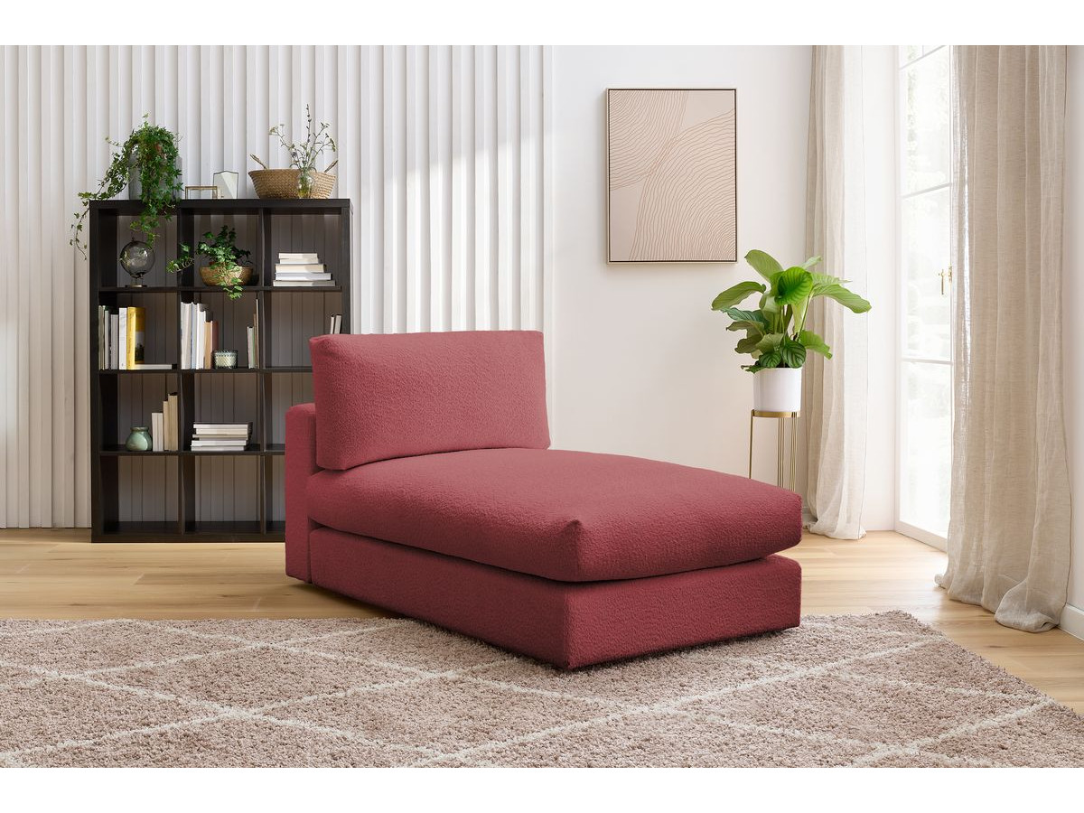 Bobochic Paris Méridienne-Modul Bouclé-Stoff Rot