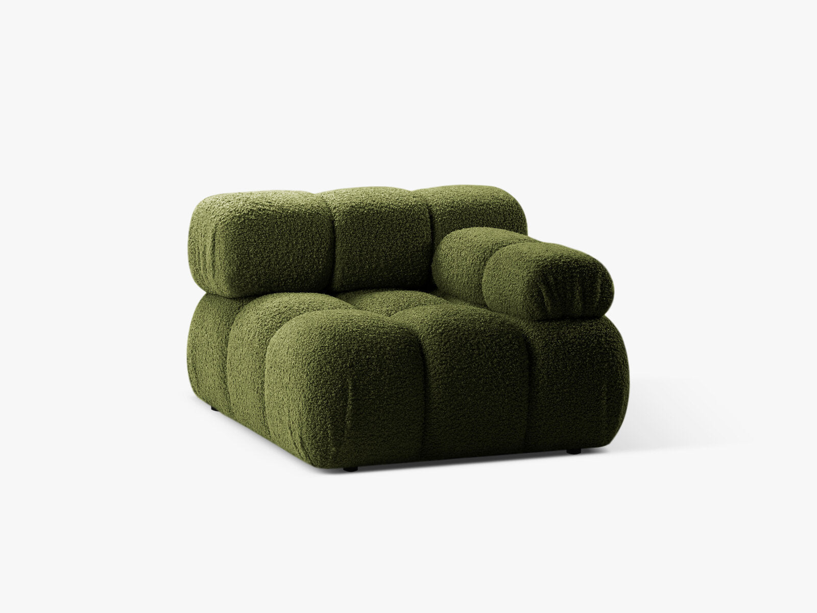 Micadoni Eckmodul Bellis Rechts Boucle Rolf Grün