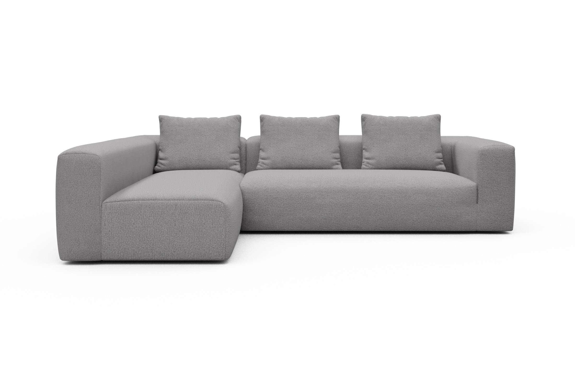 Skandi Home Ecksofa Fred 2x 2,5-Sitzer links offen Sama-Grey moebelfaktor