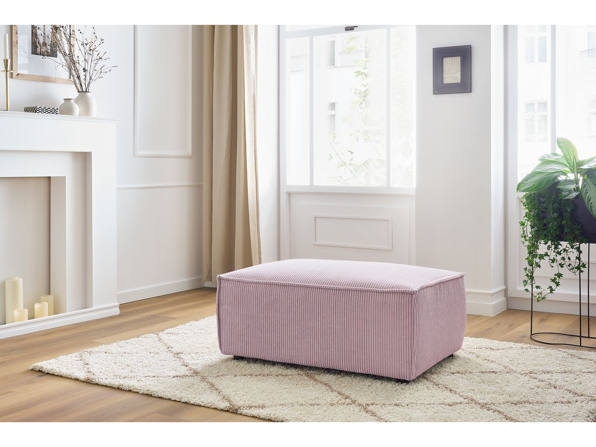 Bobochic Nihad Pouf Cordsamt Violett