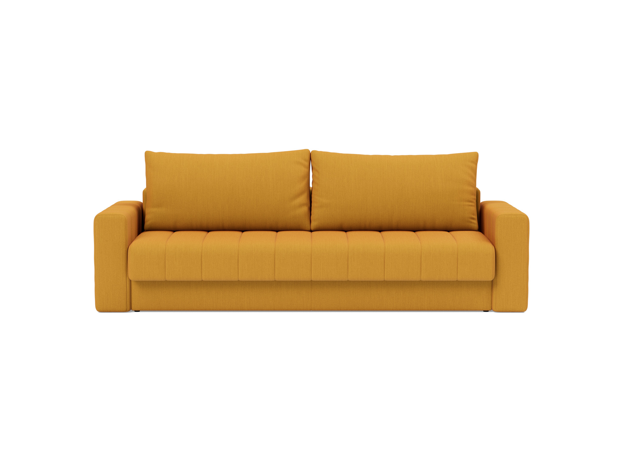 Schlafsofa Akello mit Armlehnen Flachgewebe Elegance 507-Burned-Curry
