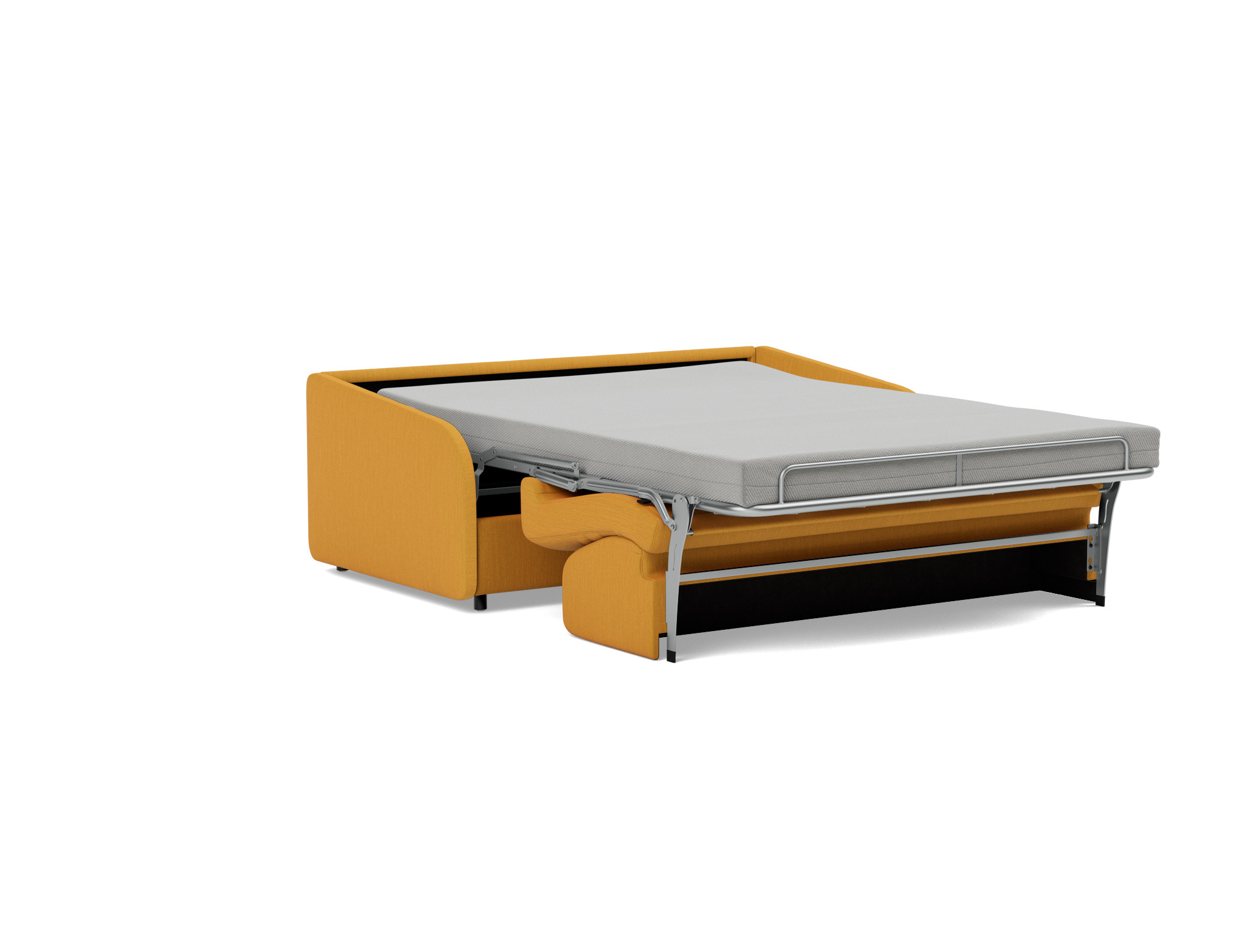 Schlafsofa Eivor mit Memory-Matratze 140 Flachgewebe Elegance 507-Burned-Curry