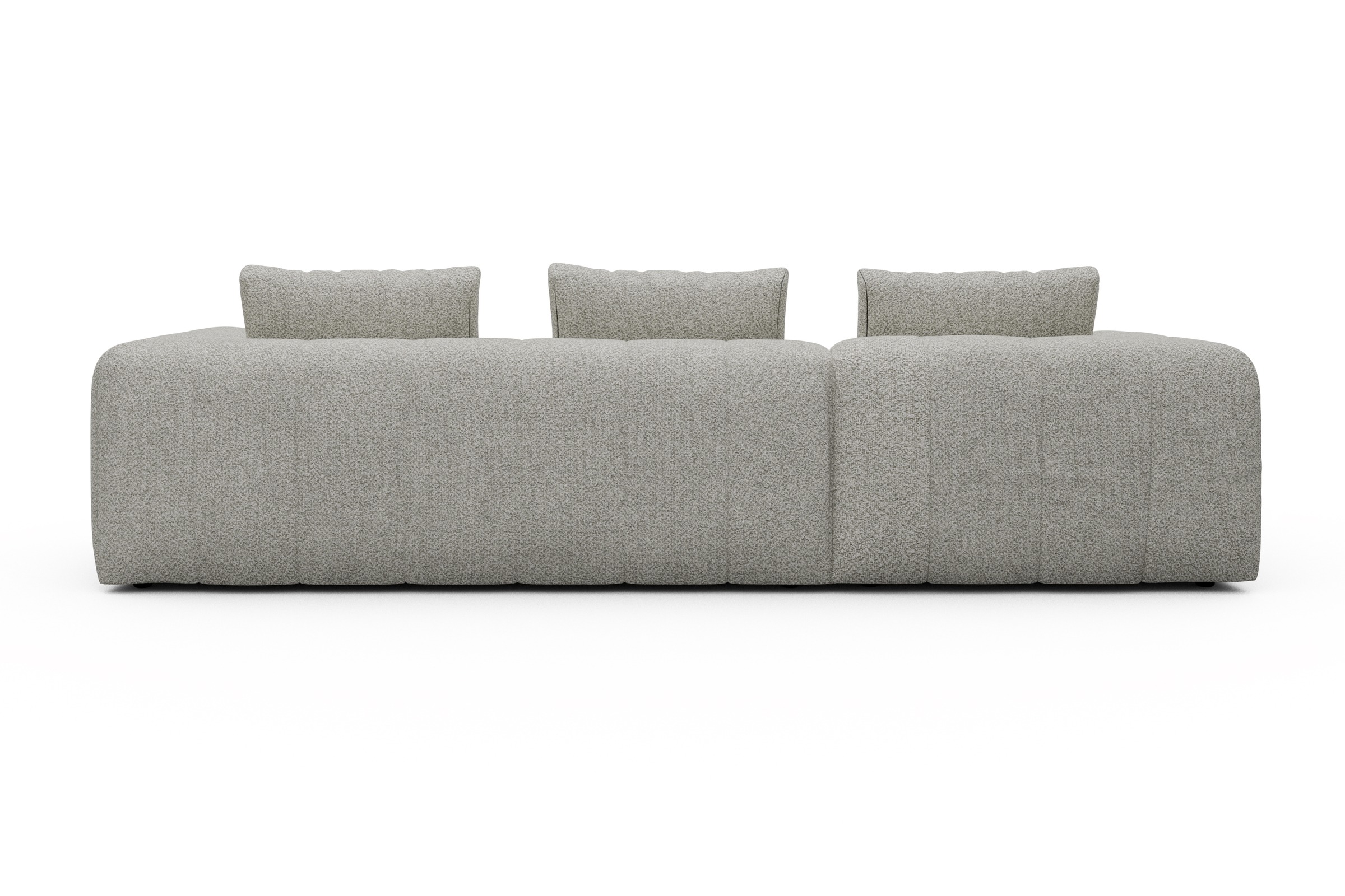 Ecksofa Hugo 2,5-Sitzer Armlehne rechts mit Chaiselongue Vanora-Warm-Sand
