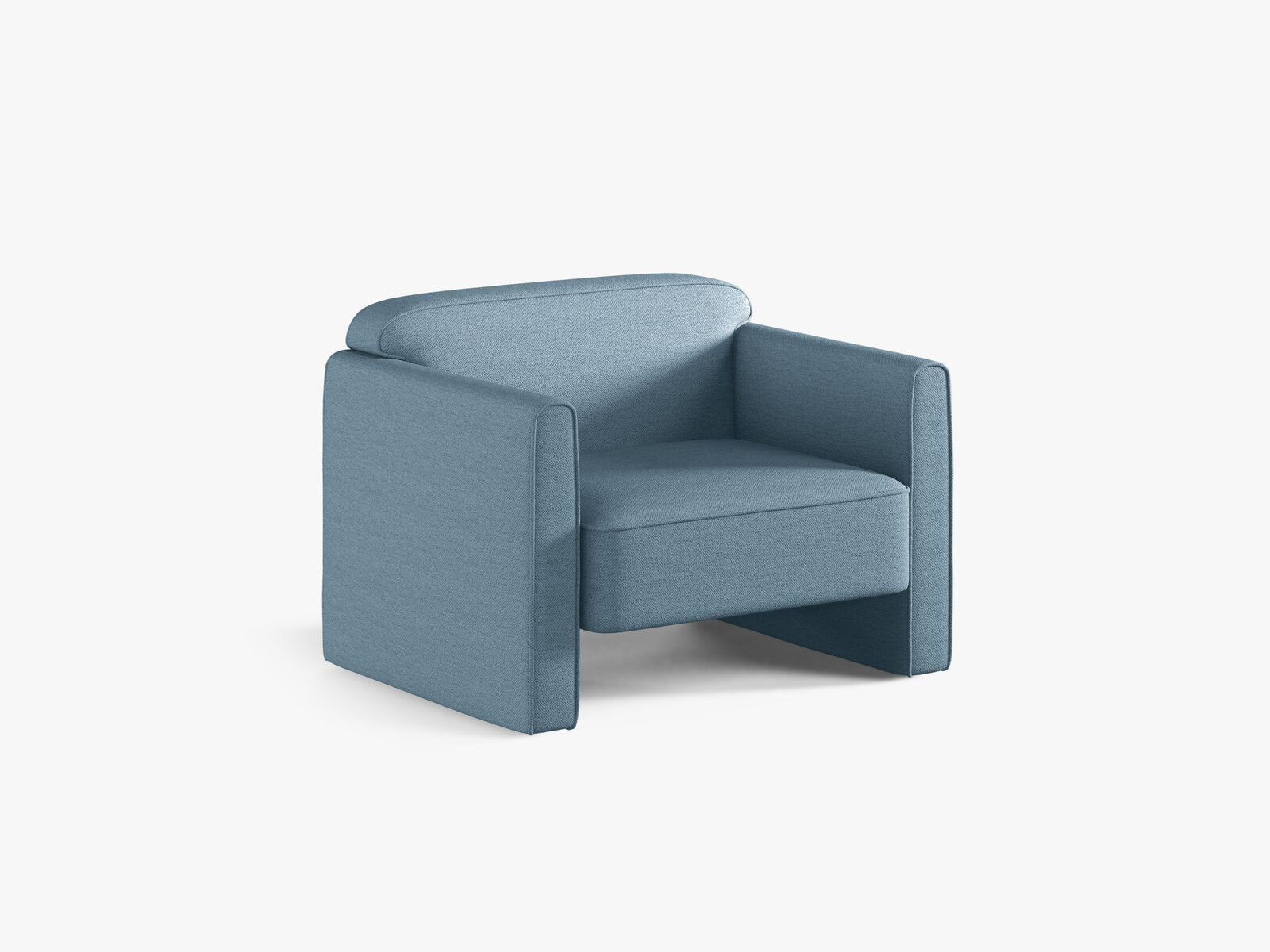 Micadoni Sessel Abby Strukturierter Stoff Heritage Jeansblau