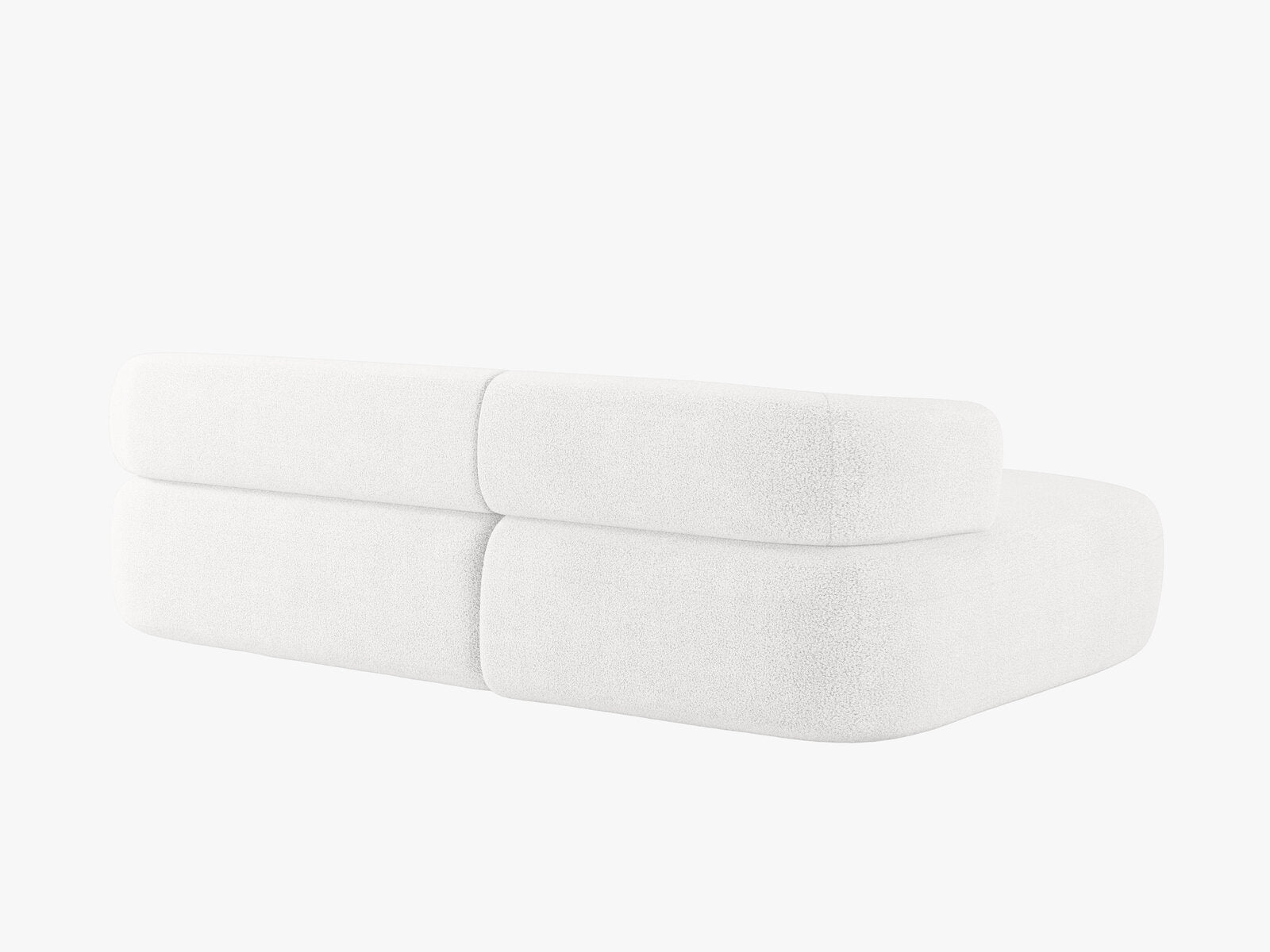 Micadoni 5-Sitzer Ecksofa Jenny Links Boucle Now or Never Elfenbein