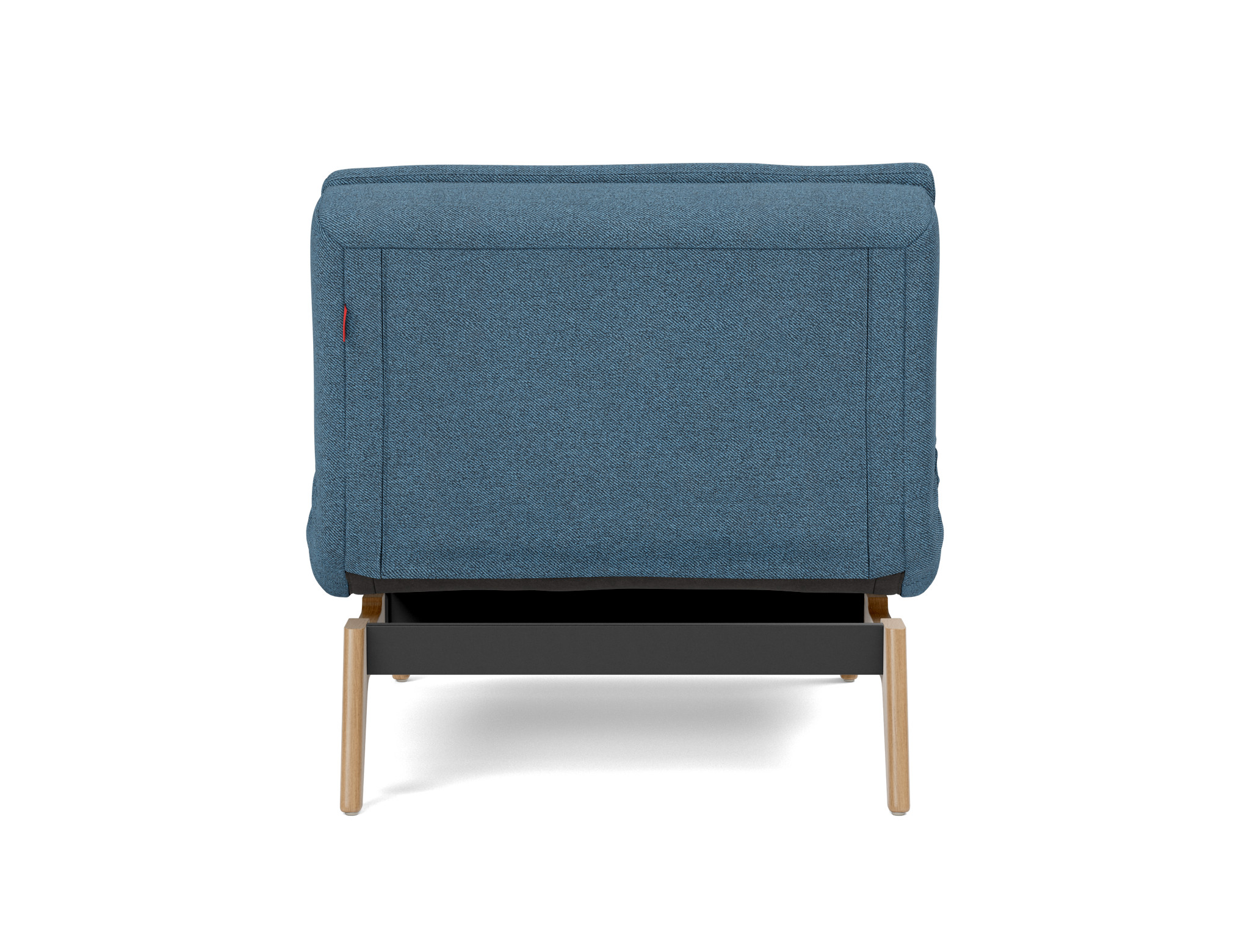 Sessel Dublexo Strukturierter Stoff Weda 302-Weda-Blue Beine Eiche