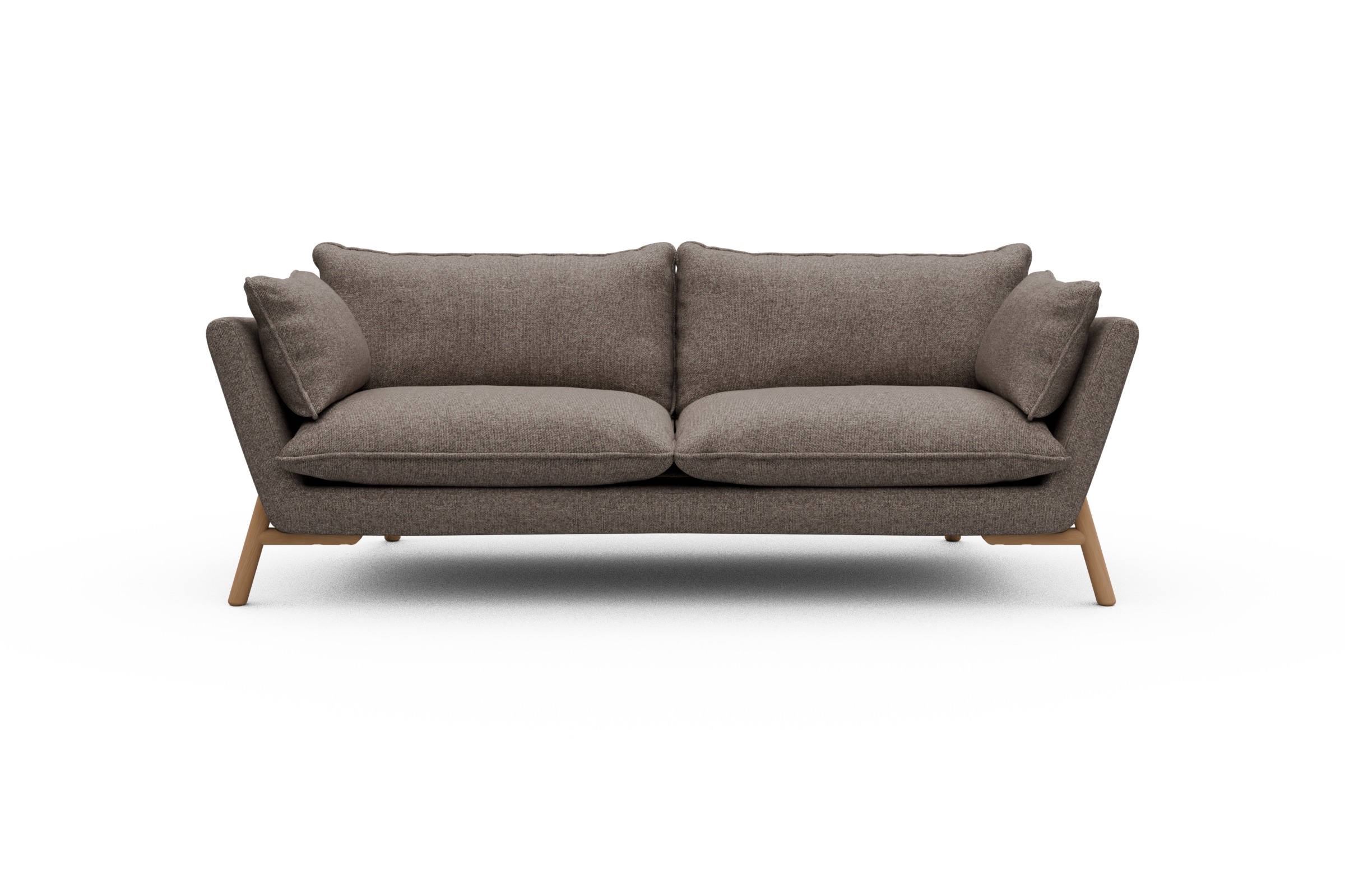 Skandi Home Sofa Emil PREMIUM 3-Sitzer Beinfarbe Eiche Natur Sama-Stone moebelfaktor