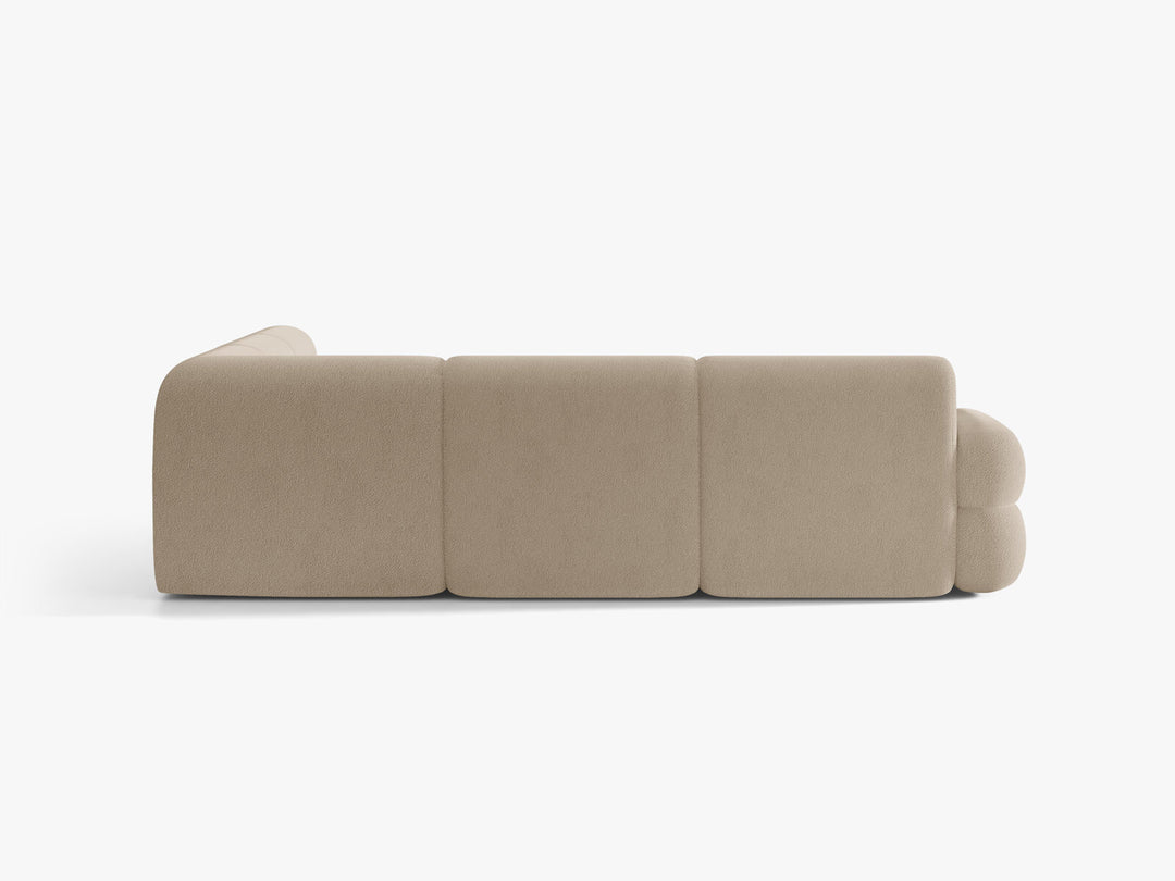 Micadoni Neo Modulares symmetrisches Ecksofa Boucle Baloo Beige