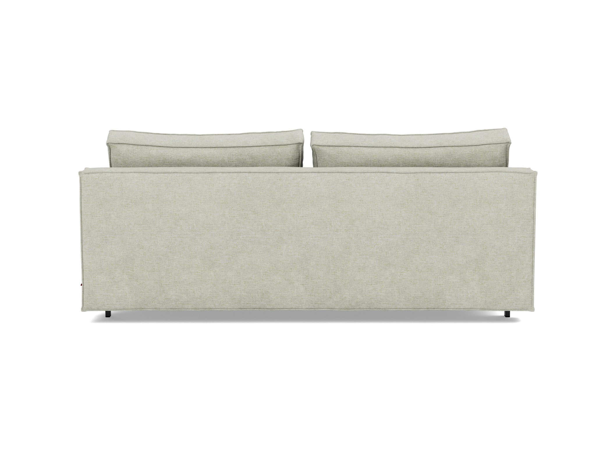 Schlafsofa Sly Flachgewebe Avella 280-Sand Beine Schwarzes Metall