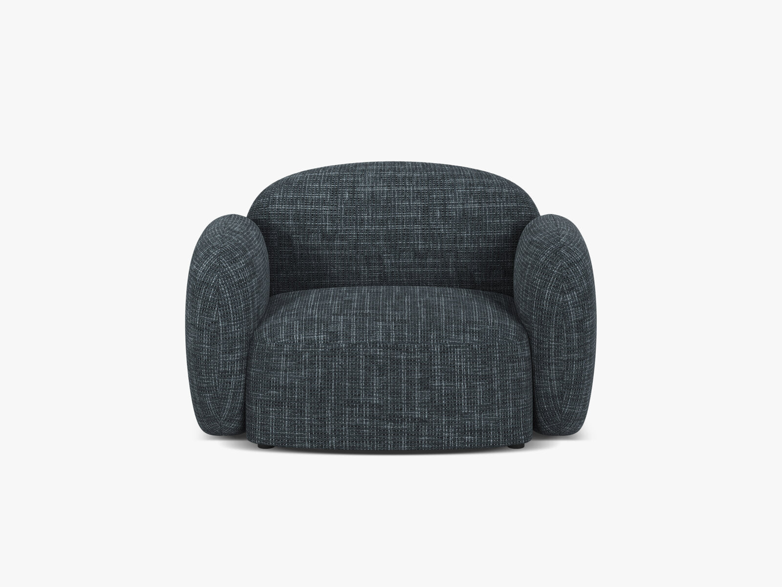 Micadoni Sessel Blair Strukturierter Stoff Baltimore Marineblau